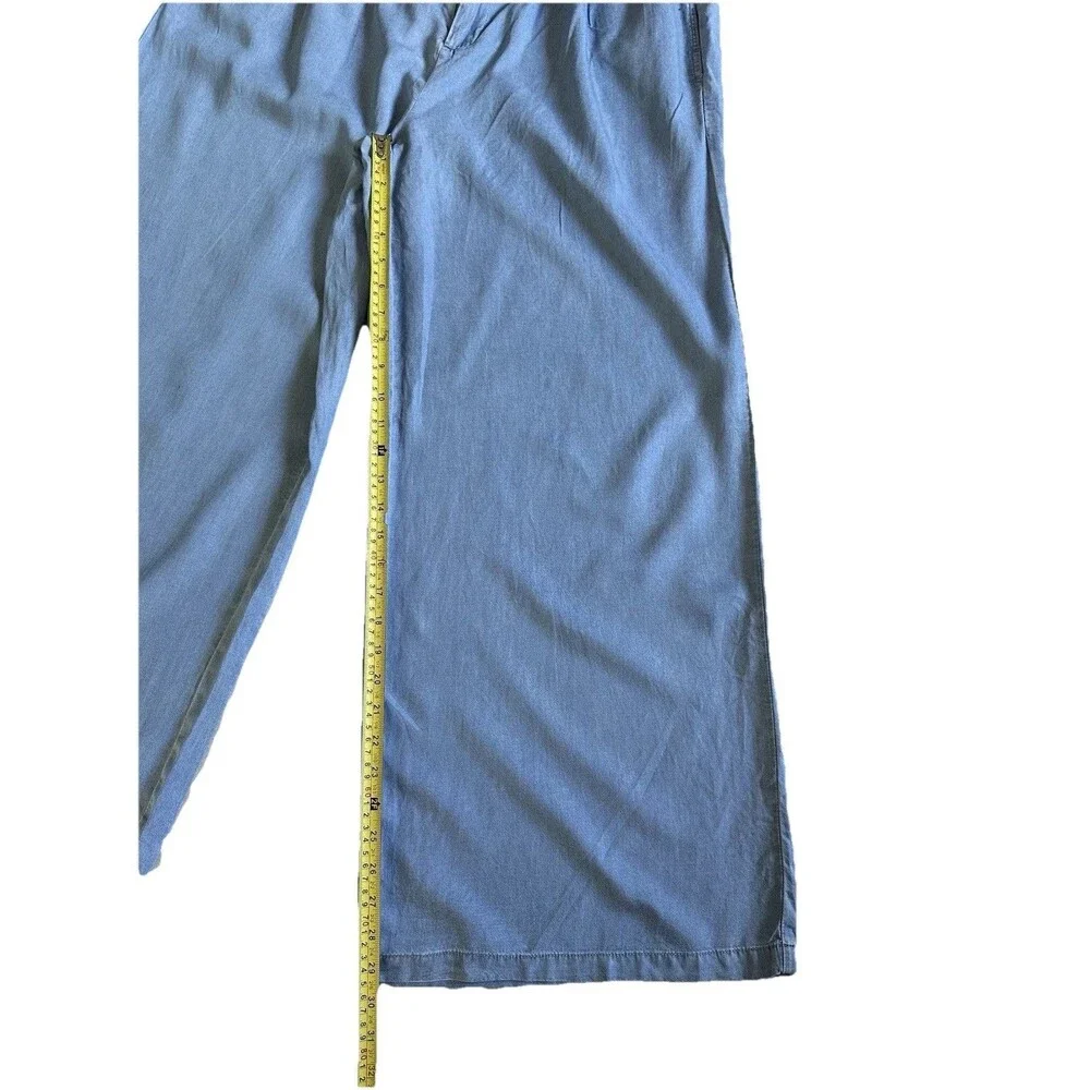 Boho Women's Palazzo Pants Size XL High Rise Wide Leg Pleated Trousers